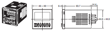 H7CX-R Dimensions 2 