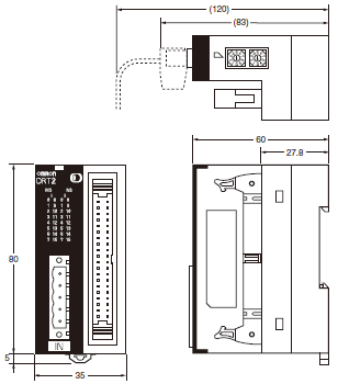 DRT2-[]D32ML(-1) / []D16ML(-1) Dimensions 1 