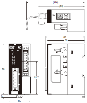 DRT2-[]D32ML(-1) / []D16ML(-1) Dimensions 2 