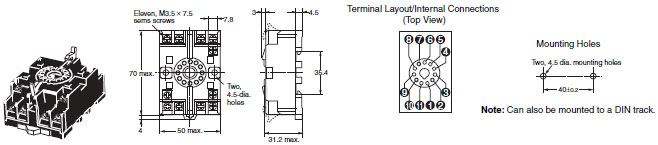 E5CN, E5CN-U Dimensions 20 