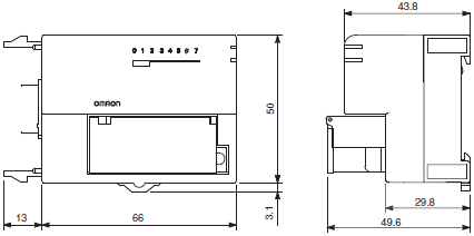 XWT-[]D08(-1) / []D16(-1) Dimensions 1 