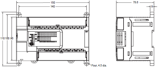 CP1E Dimensions 11 