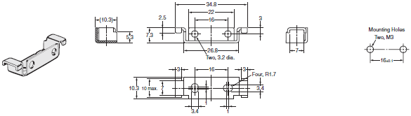 E3X-SD / NA Dimensions 10 