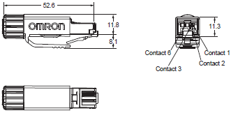 XS5, XS6 Dimensions 14 