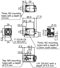 FJ Series (All-in-One Vision System) Dimensions 23 