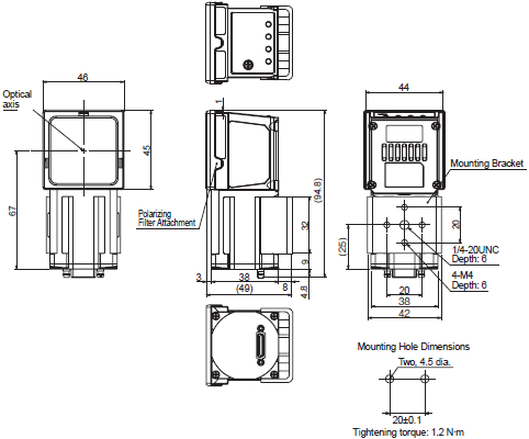 FJ Series (All-in-One Vision System) Dimensions 33 