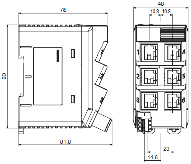 GX-JC03 / JC06 Dimensions 2 