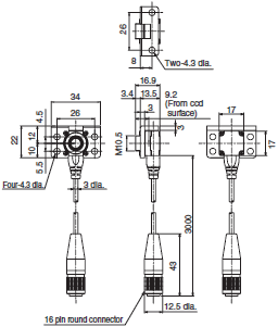 FZ4 Series Dimensions 14 