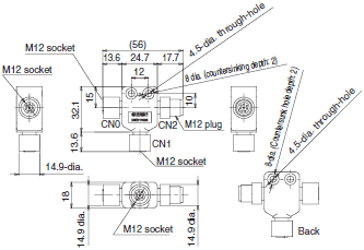 D6FZ-FGS Series Dimensions 7 