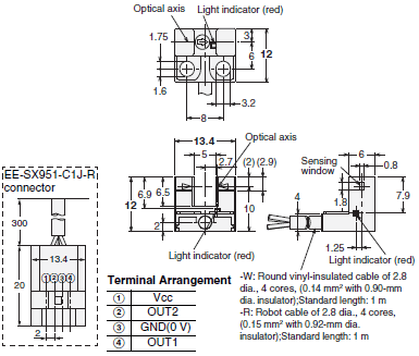 EE-SX95 Dimensions 4 