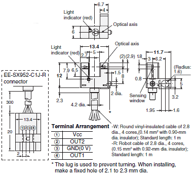 EE-SX95 Dimensions 5 