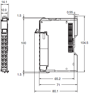 NX-SI / SO Dimensions 1 