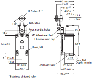 WL-N / WLM-N Dimensions 57 