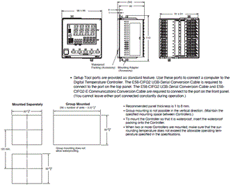 E5AC-T Dimensions 2 