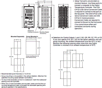 E5EC-T Dimensions 2 