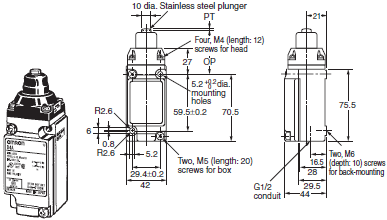 D4A-[]N Dimensions 14 