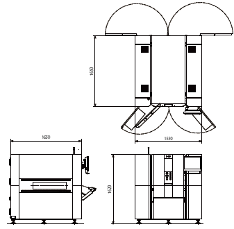 VT-X700 / VT-X900 Dimensions 1 