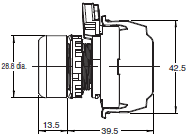 A22NN / A22NL Dimensions 25 