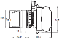 A22NS / A22NW Dimensions 13 