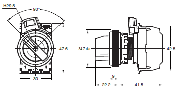 A30NS / A30NW Dimensions 3 