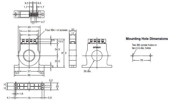 K8DT-AW Dimensions 2 