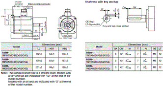 R88M-1[] / R88D-1SN[]-ECT Dimensions 32 