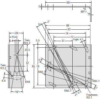 E39-L / -S / -R Dimensions 36 