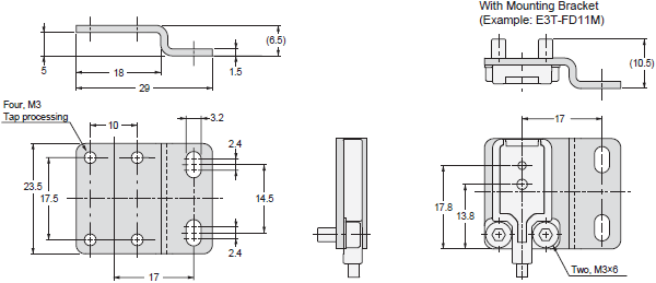 E39-L / -S / -R Dimensions 45 