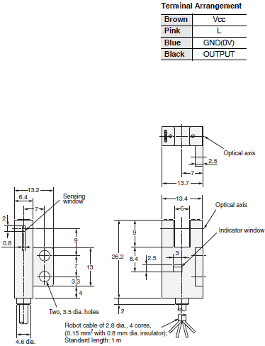 EE-SX47 / SX67 Dimensions 18 