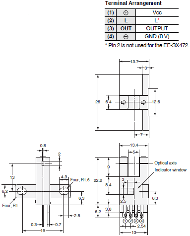 EE-SX47 / SX67 Dimensions 5 