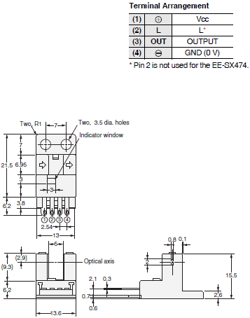 EE-SX47 / SX67 Dimensions 7 