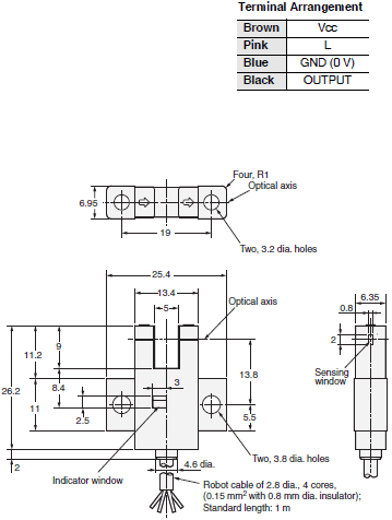 EE-SX47 / SX67 Dimensions 11 