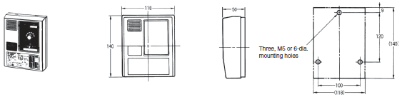 61F-WLA / -GPN-V50 Dimensions 1 