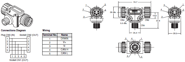 DCA2 / DCN3 / XS4 Dimensions 29 