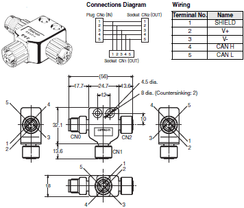 DCA2 / DCN3 / XS4 Dimensions 7 