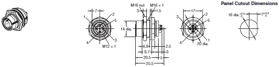 DCA2 / DCN3 / XS4 Dimensions 10 