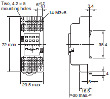 P2RF, P2R, P7TF, PYF, PY, PTF, PYD, PT, P7LF, P7S, P7SA, PF, P2CF, PFA, P3G / P3GA, PL Dimensions 26 