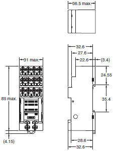 P2RF, P2R, P7TF, PYF, PY, PTF, PYD, PT, P7LF, P7S, P7SA, PF, P2CF, PFA, P3G / P3GA, PL Dimensions 29 