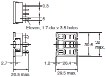 P2RF, P2R, P7TF, PYF, PY, PTF, PYD, PT, P7LF, P7S, P7SA, PF, P2CF, PFA, P3G / P3GA, PL Dimensions 64 