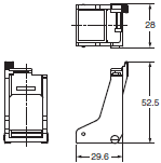 P2RF, P2R, P7TF, PYF, PY, PTF, PYD, PT, P7LF, P7S, P7SA, PF, P2CF, PFA, P3G / P3GA, PL Dimensions 105 