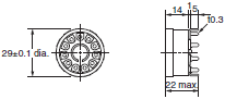 P2RF, P2R, P7TF, PYF, PY, PTF, PYD, PT, P7LF, P7S, P7SA, PF, P2CF, PFA, P3G / P3GA, PL Dimensions 113 