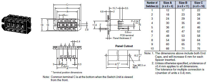 A7CN / A7CN-L Dimensions 2 