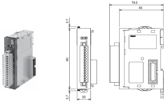 CJ1W-B7A Dimensions 2 CJ1W-B7A14/04/22_Dim