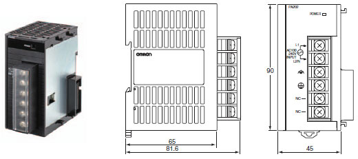 CJ1W-PA / PD Dimensions 6 CJ1W-PA202_Dim