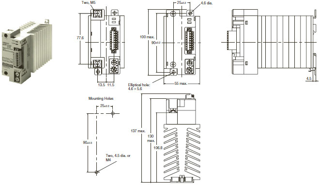 G3PF Dimensions 8 G3PF-[]35B-CTB_Dim