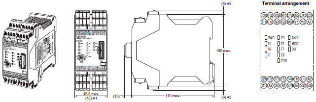 G9SX-LM Dimensions 1 