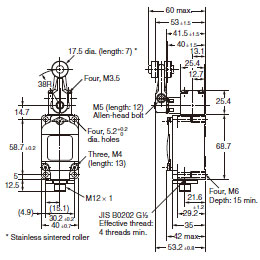 WL, WLM Dimensions 58 